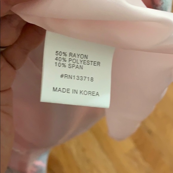 Anthropologie Pink and Gray Floral Dress - Picture 6 of 6